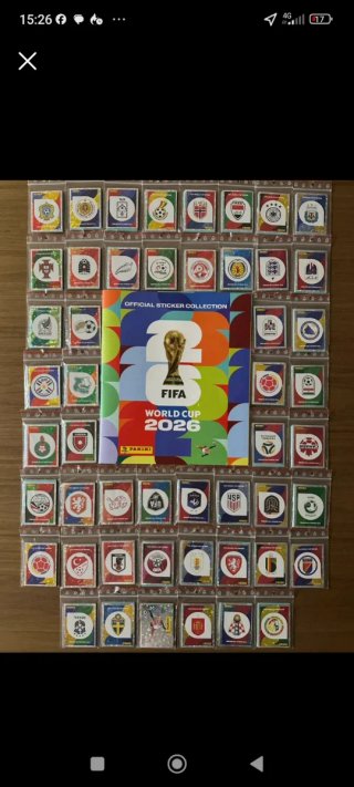 Álbum Mundial 2026 completo 980 cromos