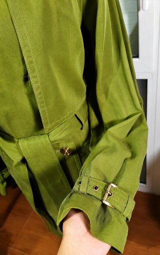 Gabardina Michael Kors original Verde Oliva. Nueva