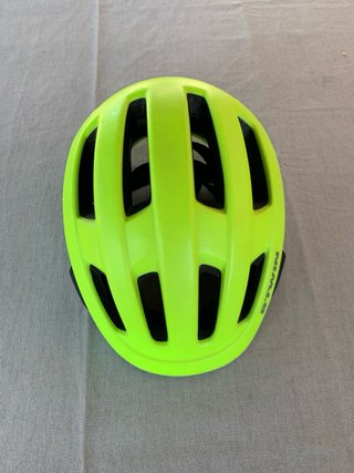 Casco de bicicleta Btwin amarillo