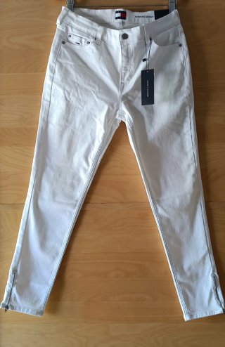 Pantalón Tommy Hilfiger Blanco Mujer Talla M