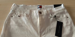 Pantalón Tommy Hilfiger Blanco Mujer Talla M