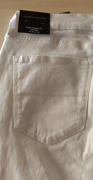 Pantalón Tommy Hilfiger Blanco Mujer Talla M