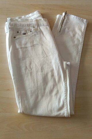 Pantalón Tommy Hilfiger Blanco Mujer Talla M
