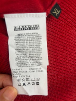Jersey Napapijri Caballero Rojo Talla M