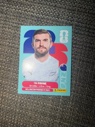 Cromo panini Tim Payne Mundial 2026