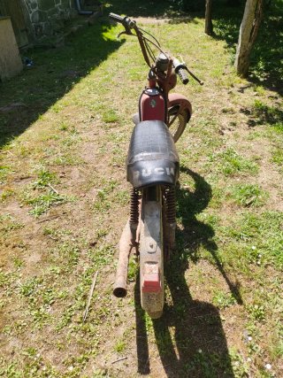 Puch Moped Roja Antigua