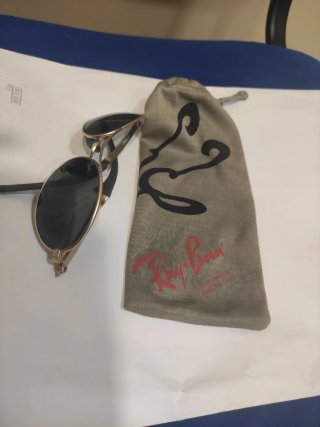Gafas Ray Ban Orbs  9 Vintage Ovaladas Doradas