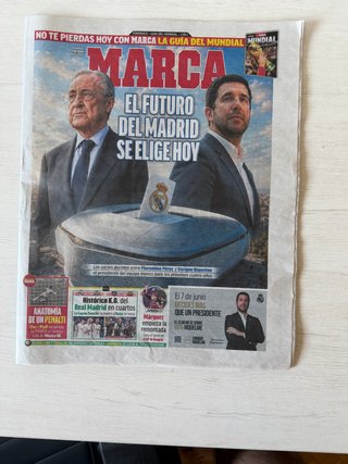 Periódico Marca Elecciones Real Madrid