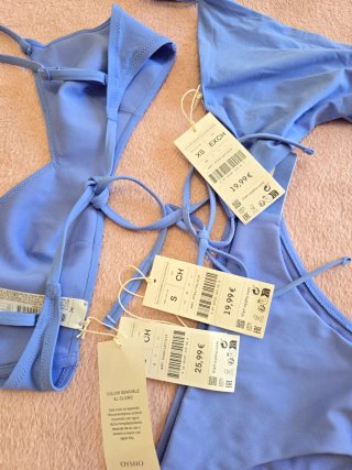 Bikini 3 piezas Oysho azul