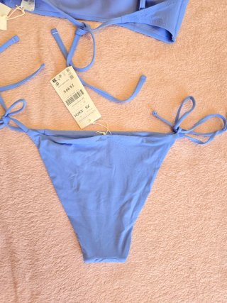 Bikini 3 piezas Oysho azul