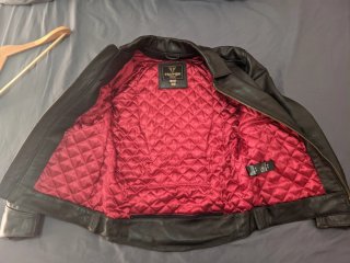 Chaqueta de Piel para Moto Triumph T. M