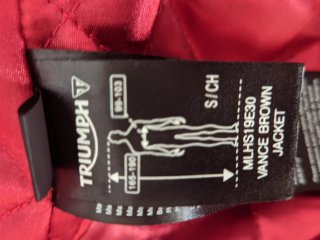 Chaqueta de Piel para Moto Triumph T. M
