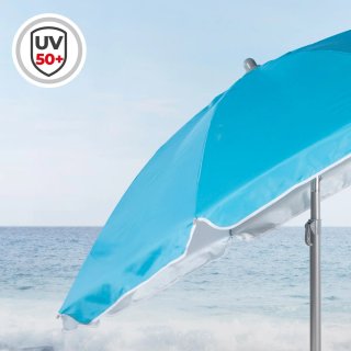 Sombrilla Playa Aktive Ø180 cm UV50 Azul