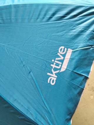 Sombrilla Playa Aktive Ø180 cm UV50 Azul