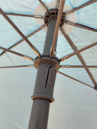 Sombrilla Playa Aktive Ø180 cm UV50 Azul