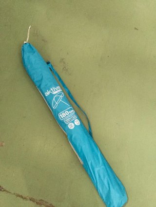 Sombrilla Playa Aktive Ø180 cm UV50 Azul