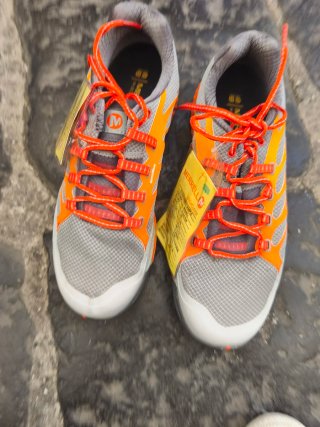 Scarpe Merrell Uomo Taglia 43 Grigio Arancio