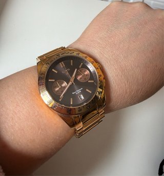 Reloj Tous Dorado rosa y Marrón