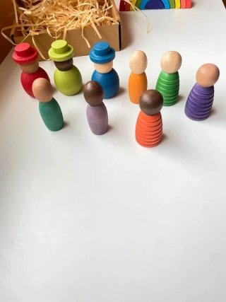 Muñecos Waldorf Montessori Madera