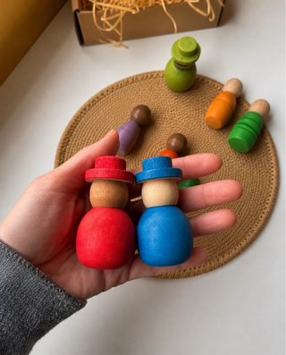 Muñecos Waldorf Montessori Madera