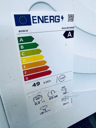 541.Lavadora Bosch 9 kilos EcoSilence Nueva Tara