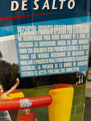 Castillo hinchable para niños
