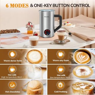 Espumador eléctrico Acero inoxidable 6 en 1 Nuevo