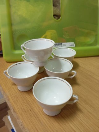 Juego tacitas café porcelana