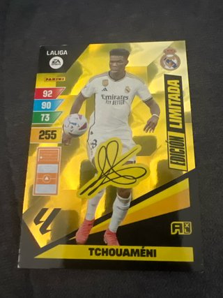 Carta Tchouaméni Edición Limitada Panini