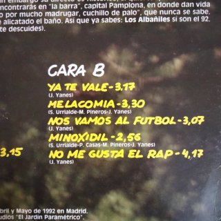 LP 1992 PUNKROCK Los Albañiles Objetivo Tu Hermana