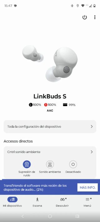 Auriculares Sony LinkBuds S beige / blanco