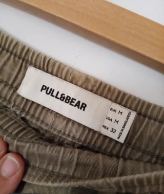 Pantalones cortos cargo color kaki