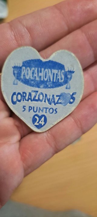 Lote 3 Tazos Corazonazos Pocahontas