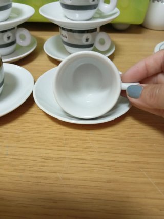 Juego 6 tazas café Cafe porcelana