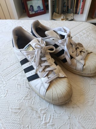 Zapatillas Adidas Superstar Blancas y Negras