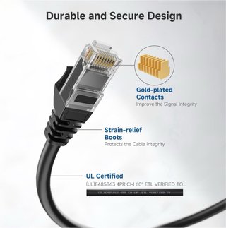 Pack 5 Cables Internet RJ45 Cat 6