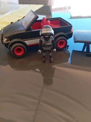 Playmobil Coche Policía Negro