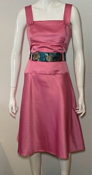 Vestito Adolfo Domínguez Rosa Satin Taglia M