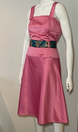 Vestito Adolfo Domínguez Rosa Satin Taglia M