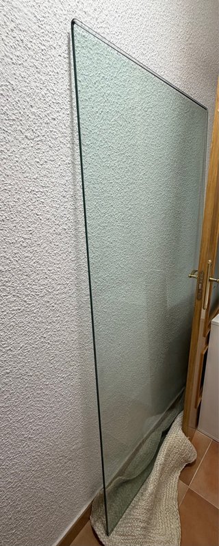 Mesa de cristal con 6 sillas 180x90