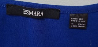 Vestido azul de media manga