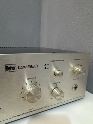 Amplificador Estéreo Bettor CA-560 Plata