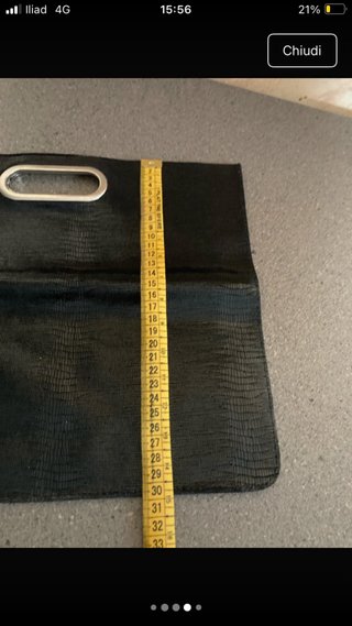 Borsa pochette in pelle