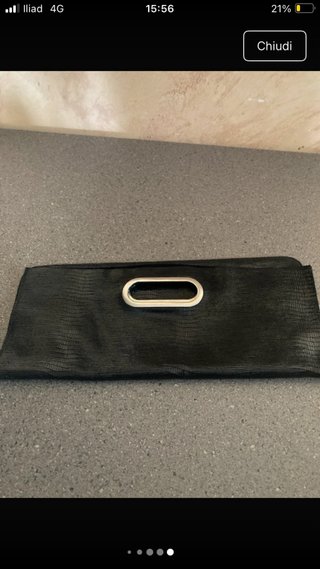 Borsa pochette in pelle