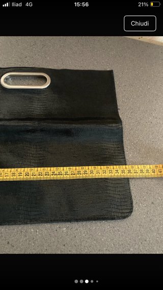 Borsa pochette in pelle
