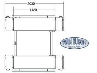 Elevador Tijera Twin Busch TWS3-10E-400-FZ