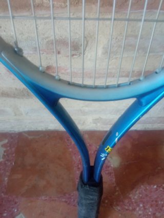 Raqueta de tenis con funda