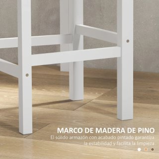 Taburetes Altos Cocina Madera y Metal (2 uds)