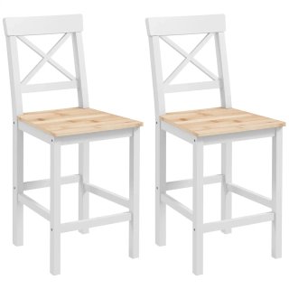 Taburetes Altos Cocina Madera y Metal (2 uds)