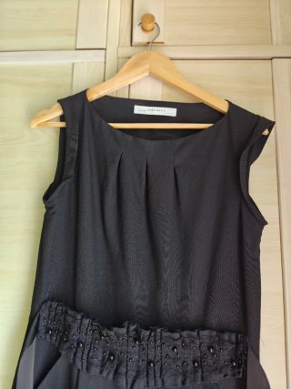Vestido negro Zara Basic